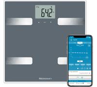 medisana BS A42 connect avec App Balance d'analyse corporelle 180 kg Pèse-personne gris