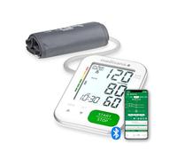 medisana BU 570 connect Tensiomètre à bras, mesure de pression et du pouls avec fonction mémoire et app Bluetooth, échelle de feux tricolores, fonction indication de rythme cardiaque irrégulier