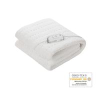 medisana HU 672 Dessous de lit électrique super moelleux, 150 x 80 cm, dort comme sur des nuages, arrêt automatique, protection contre la surchauffe, 4 réglages de température, lavable