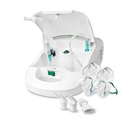 medisana IN 550 inhalateur, nébuliseur à compresseur avec embout buccal et masque pour adultes et enfants, pour le rhume ou l'asthme avec accessoires supplémentaires et compartiment à accessoires