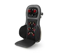 medisana MC 825 Coussin de massage Shiatsu pour le dos et la nuque, coussin de massage avec acupressure, massage de la nuque, fonction chaleur, 3 intensités, fonction lumière rouge, avec télécommande