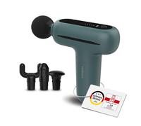 medisana MG 200 Mini Massage Gun, pistolet de massage avec 4 embouts, appareil de massage avec mode Smart et 5 niveaux d'intensité pour détente, longue durée de batterie, avec boîte de rangement