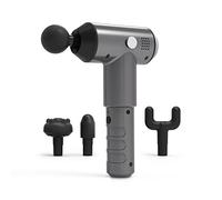 medisana MG 500 Pro Pistolet de massage avec 4 têtes de massage et 3 niveaux de vibration puissants Automassage pour les épaules, la poitrine, le dos et d'autres régions du corps avec sac de rangement