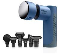 Medisana Pistolet de massage MG600 – Chaleur et froid, 7 embouts, 3 niveaux – Bleu