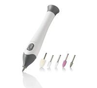 medisana MP 810 set électrique de manucure et de pédicure avec 5 embouts pour le soin des ongles, des cuticules et des callosités