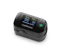 medisana PM 100 oxymètre de pouls, mesure de la saturation en oxygène dans le sang, oxymètre de pouls à doigt avec écran OLED et commande à une touche en noir