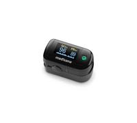 medisana PM 100 oxymètre de pouls, mesure de la saturation en oxygène dans le sang, oxymètre de pouls à doigt avec écran OLED et commande à une touche en noir
