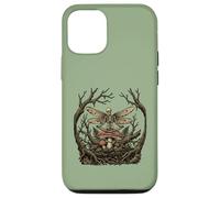 Méditant Squelette Fée Champignon Zen Yoga Dark Cottagecore Coque pour iPhone 12/12 Pro