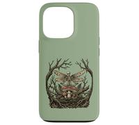 Méditant Squelette Fée Champignon Zen Yoga Dark Cottagecore Coque pour iPhone 13 Pro