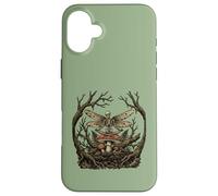 Méditant Squelette Fée Champignon Zen Yoga Dark Cottagecore Coque pour iPhone 16 Plus