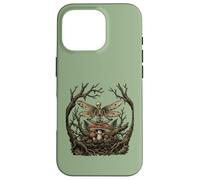 Méditant Squelette Fée Champignon Zen Yoga Dark Cottagecore Coque pour iPhone 16 Pro
