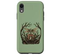 Méditant Squelette Fée Champignon Zen Yoga Dark Cottagecore Coque pour iPhone XR