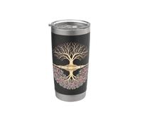 Méditateur Spirituel Nature Réflexions Yoga Mindfulness Gobelet isotherme en acier inoxydable double paroi
