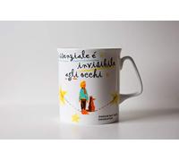 Meditathe Polo Sud Meditathe Mug lettre Mugs Antoine de Saint-Exupéry L'essentiel est visible aux yeux, en porcelaine