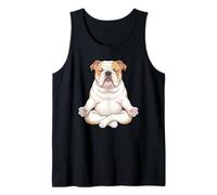 Méditating English Bulldog Namaste Dog Lover Débardeur