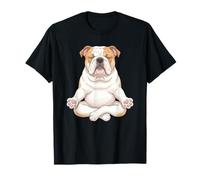 Méditating English Bulldog Namaste Dog Lover T-Shirt