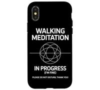 Méditation À Pied en Cours Concentration Consciente Et Coque pour iPhone X/XS