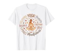 Méditation Affirmation Typographie Word Art Fitness Yoga T-Shirt