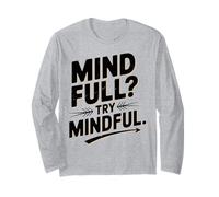 Méditation consciente Conception du Cerveau Yoga Yogi Pleine Conscience Manche Longue