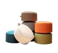 Méditation Coussin Yoga Zafu Rond Lavable Linge Maison Augmenter Le Fut-on Epais pour Méditation, Coussin de sol Tatami, Oreiller en lin avec fermeture éclair facile à nettoyer, Couleur aléatoire