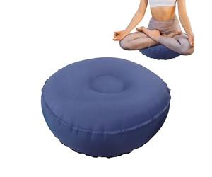Meditation Cushion - Floor Pillow for Yoga Mindfulness Practice | Soft Cotton Cover with Buckwheat Filling, Ergonomic Round Shape Supports, Relaxation and Deep Breathing Sessions 16.54x5.91 in