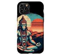 Méditation de Yoga stimulante Hanuman Vintage Sunset Coque pour iPhone 11 Pro