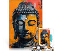 Méditation du Bouddha Puzzles pour Adultes de 1000 pièces pour s'amuser en Famille Car C'est Un pour Toute la Famille 38x26cm