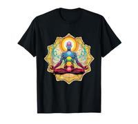 Méditation Energie Intérieure Chakras Santé Spirituelle Focus Calme T-Shirt