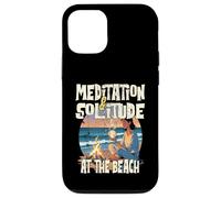 Méditation et solitude à la plage méditations en plein air Coque pour iPhone 12/12 Pro