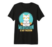 Meditation is My Passion Lover Relaxation Méditation T-Shirt Haut de Gamme