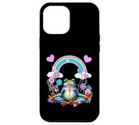 Méditation Joga Rétro années 60 Grenouille Arc-en-Ciel Om Coque pour iPhone 12 Pro Max