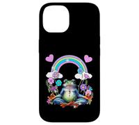 Méditation Joga Rétro années 60 Grenouille Arc-en-Ciel Om Coque pour iPhone 14