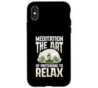 Méditation : l'art de Faire Semblant de détendre Le Yoga Coque pour iPhone X/XS