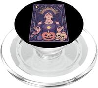 Méditation Mystique Halloween Sorcière Art PopSockets PopGrip pour MagSafe