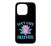 Méditation Ne détestez Pas Meditez Piggies Coque pour iPhone 15 Pro