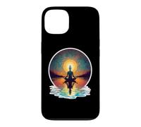 Méditation paisible Yoga Pose Relaxation Respirez l'esprit Calme Coque pour iPhone 13