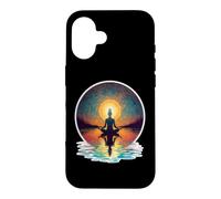 Méditation paisible Yoga Pose Relaxation Respirez l'esprit Calme Coque pour iPhone 16