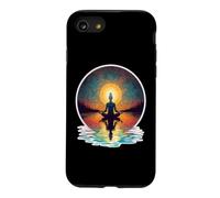 Méditation paisible Yoga Pose Relaxation Respirez l'esprit Calme Coque pour iPhone SE (2020) / 7/8