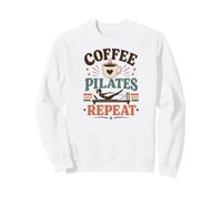 Méditation Pilates Coffee-Pilates-Repeat Yoga Sport Pilates Sweatshirt