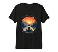 Méditation sereine dans la Conception de la Nature T-Shirt Haut de Gamme