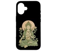 Méditation sereine déesse spirituelle Yoga Mindfulness Art Coque pour iPhone 16