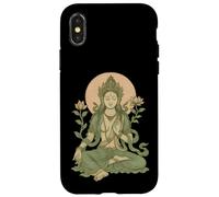 Méditation sereine déesse spirituelle Yoga Mindfulness Art Coque pour iPhone X/XS