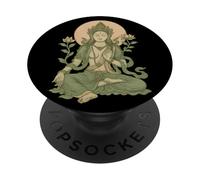 Méditation sereine déesse spirituelle Yoga Mindfulness Art PopSockets PopGrip Adhésif