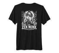 Méditation spirituelle Zen Moine Silence is Thunder T-Shirt Haut de Gamme