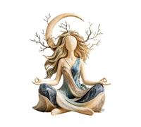 Meditation Statue Resin Harmony - Inner Harmony Sculpture for Bookshelf