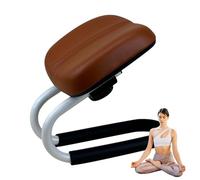 Meditation Stool - Metal PU Adjustable Height | Banc de yoga avec base antidérapante, assise ergonomique, soutien hanche, coussin confort | Chaise de méditation tabouret bas japonais Home,