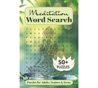 Meditation Word Search: Puzzle Book Word Searches Easy to Read about Meditation, Mindfulness, Relaxation and more | 6X9 Inches, 110 Pages | 50+ ... Birthdays, Holidays and Free Times.