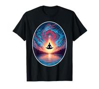 Méditation Yoga Pose Bien-être Zen Calme Paix Clarté Mentale T-Shirt