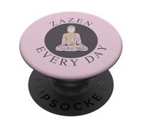 Méditation Zazen Every Day pour Les bouddhistes Zen PopSockets PopGrip Adhésif