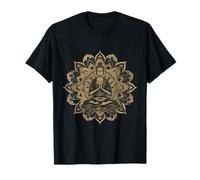 Méditation Zen Bouddha Bouddhiste Hindou Mandala Spirituel T-Shirt